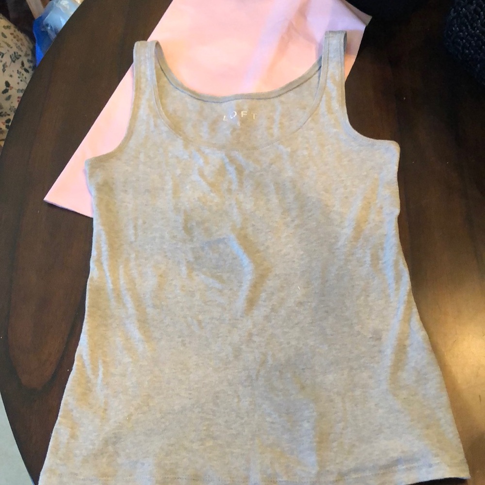 LOFT classic soft cotton stretchy tank top